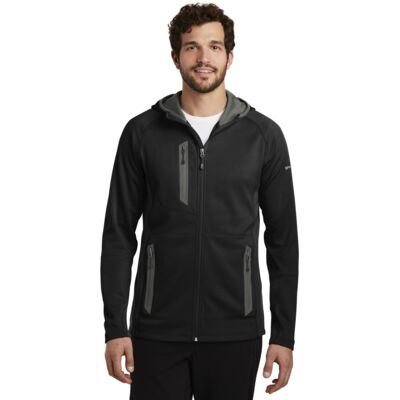 Sport Hooded Full Zip Fleece Jacket Thumbnail