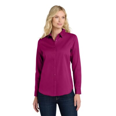 Women's Long Sleeve SuperPro React Twill Shirt Thumbnail