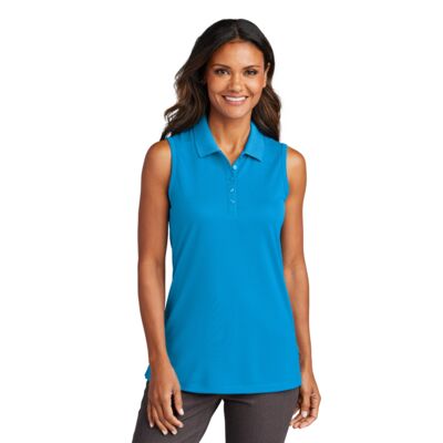 Syensqo Ladies Dry Zone ® UV Micro Mesh Sleeveless Polo Thumbnail